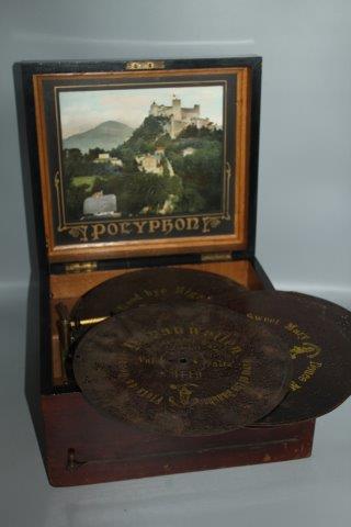 Imhof and Mukle polyphon and a number of discs